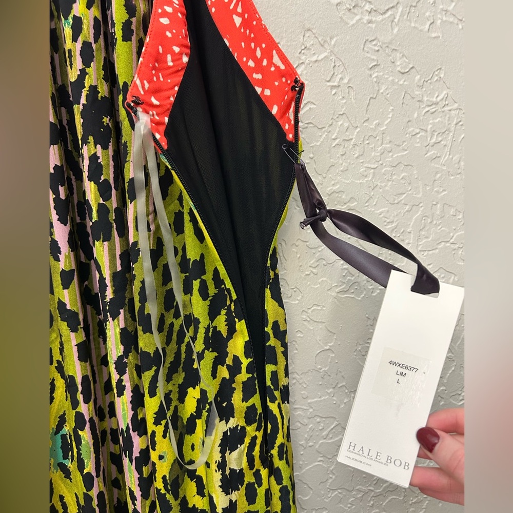Hale Bob Maxi Dress Colorful Vibrant Size L - Picture 3 of 4